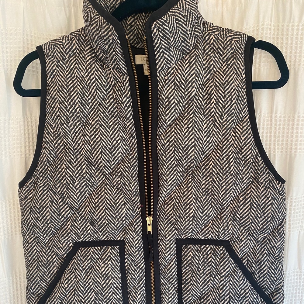 Jcrew herringbone puffer vest - Picture 2 of 5